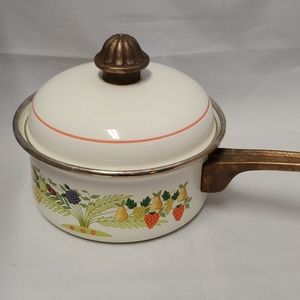 Vintage Asta German Enamel sauce pan